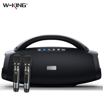 Altavoces Bluetooth portátiles W-KING D20, 200 W RMS, graves potentes, altavoz para fiestas, resistente al agua IPX7, gran tamaño, 300 W máx., para uso en exteriores, BT5.4