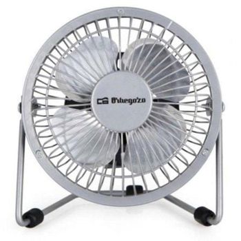 Ventilador USB Orbegozo PW 1025 Mini Sobremesa 8W Aspas Metálicas 10cm Muy Silencioso