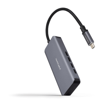 Nanocable HUB USB-C/M a 3xUSB-C/H ALUMINIO 10 cm