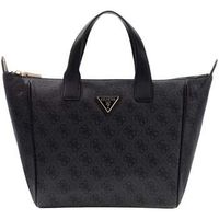 guess bolso de mano bolsa de viaje helina top zip cosme coal logo para mujer