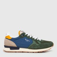 pepe jeans zapatillas brit camp verdes pms40030-731