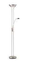lampara de pie led satinada 180 cm con lector