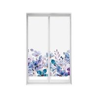 pack x 2 estores enrollables translucidos easyfix sin herramientas - estores tamano 55x150 - estor modelo violet garden - estor sin taladrar  blindecor