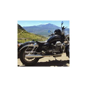 Silenciador de escape Moto Guzzi Serie Grossa Teste Quadre Mistral Classic par
