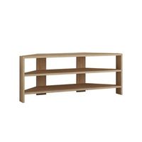 mueble tv esquinero de madera thales - 114 x 36 x 45 cm - beige