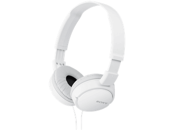 Auriculares - Sony MDR-ZX110, Con cable, 12 Hz- 22kHz, 98 dB, De diadema, Supra-aural, Blanco