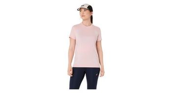 Camiseta de manga corta asics road seamless rosa para mujer