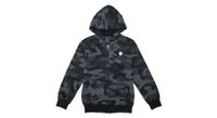 fox head zip kids hoody negro camo