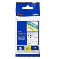 brother tze-m31 original p-touch label tape 12mm x 8m black on clear