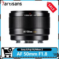 lente de camara 7artisans af 50mm f18 aps-c con enfoque automatico gran apertura enfoque fijo compatible con sony a7s fuji x-e3 nikon z5