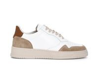 zapatillas de hombre de piel con cordones whitetan
