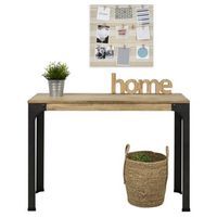 consola recibidor bristol 39x110x75cm en madera maciza de pino acabado vintage estilo industrial