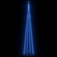 arbol de navidad cono 752 leds azul 160x500 cm vidaxl