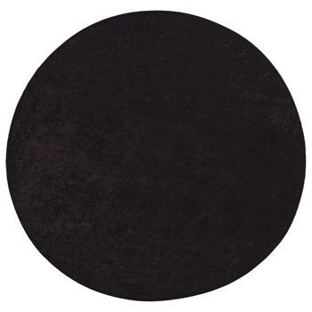 Alfombra Lavable Gris Antracita Ø 200 Cm Vidaxl