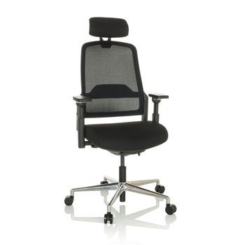 Silla De Oficina, Ergonómica Para Ordenador Teraro Ax Tela / Tejido De Malla Negro