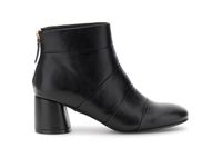 botines de piel sintetica black 37