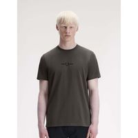 fred perry tops y camisetas fp embroidered t-shirt para hombre