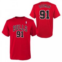 camiseta dennis rodman nn chicago bulls - junior mitchell and ness