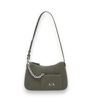 ax armani exchange para mujer xw001571af15625u7043 bolso de hombro con cadena verde osfa casual poliester