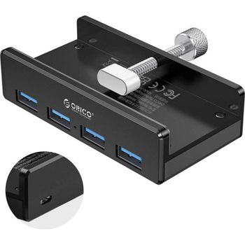 Hub Orico 4 puertos USB 3.0 5 Gbps modelo MH4PU-P-BK-BP activo con microUSB
