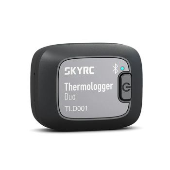 SkyRC TLD001 Duo Termómetro Bluetooth de Canal Dual 96 Horas de Trabajo para Medir Datos de Temperatura del ESC Motor Ba