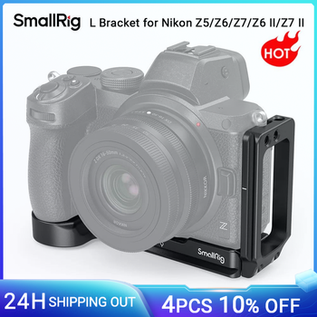 Placa de soporte en L para cámara SmallRig para cámara Nikon Z5/Z6/Z7, placa base Arca y placa lateral, placa de montaje de trípode de liberación rápida 2947