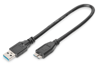 usb 30 connection cable usb a - micro usb b mm 025m usb 30 conform ul bl