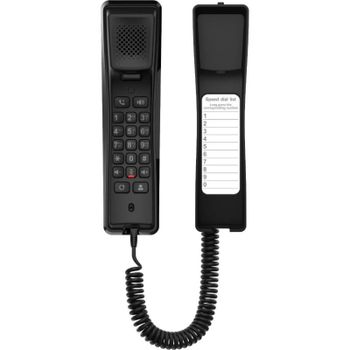 Teléfono IP Fanvil H2U V2 Negro 2 Líneas Auricular Inalámbrico y con Cable Pared PoE