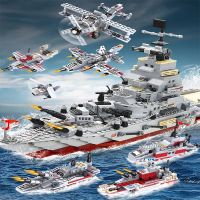 bloques de construccion de portaaviones de la armada tanques militares barcos aviones modelo de buques de guerra juego de bloques de construccion para ninos