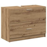 gabinete de bano roble artisan 78 x 37 x 59 cm vidaxl