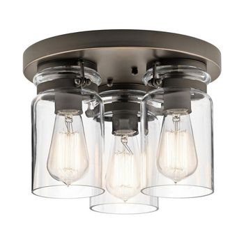Plafón de techo brinley (3 luces)