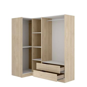 Armario grande efecto madera de roble 195x90h184 cm