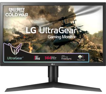 LG UltraGear 24GL650F Full HD 23.6 LCD Gaming Monitor - Black, Black