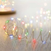 20 large led ultra bright fairy lights - multi coloured