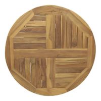 bandeja giratoria de servicio madera de teca o 60 cm