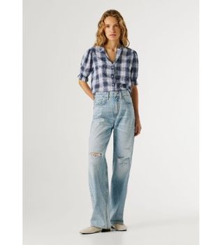 Pepe Jeans para mujer. PL2051044 Jeans Eden azul (31/32), Casual, Algodón, Denim