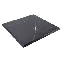 tablero cuadrado laminado 60 x 60 cm marmol negro haussmann - oviala