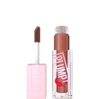 maybelline lifter gloss plumping lip gloss lasting hydration formula with hyaluronic acid and chilli pepper various shades - cocoa zing