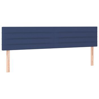 Cabeceros Tela Azul 180x5x78/88 Cm Vidaxl
