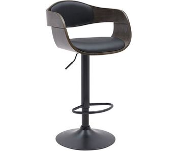 Taburete de bar kingston con base metálica 88x50x48 cm
