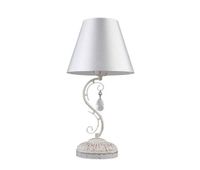 lampara sobremesa metal color blanco serie clematis 25cm