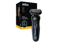 afeitadora - braun electrica series 5 52-b1000s 3 laminas skinflex modo turbo 50 min autonomia wetdry azul