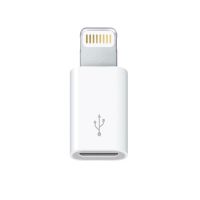 3go adaptador micro usb hembra a lightning blanco