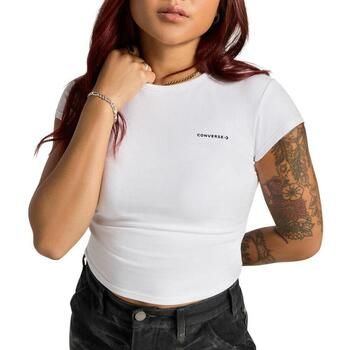 Converse Camiseta Wordmark Fashion para mujer