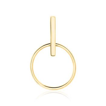 Colgante círculo para mujer en oro 9 quilates
