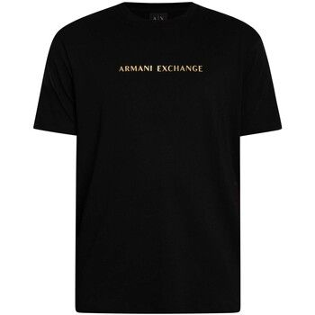 Armani Exchange Camiseta Camiseta con el logo del centro para hombre