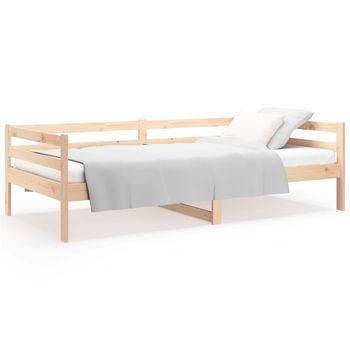 Cama Individual | Sofá Cama Sin Colchón Madera Maciza De Pino 80x200 Cm Cfw76152