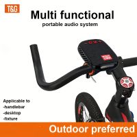 altavoz portatil para exteriores tg392 altavoz 3 en 1 con soporte para manillarcinturaescritorio sonido estereo potente