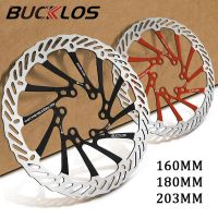 bucklos-rotor de freno de disco hidraulico ultraligero para bicicleta de montana disco de freno de bicicleta de carreras de carretera de montana de 160180203mm con 6 pernos gratis