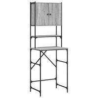 armario de lavadora gris sonoma 68x485x194 cm vidaxl